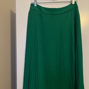 JCREW Pleated Pull-on Midi Skirt